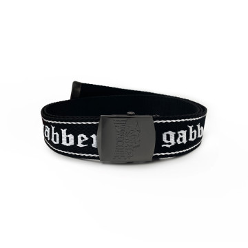 100% Hardcore riem Gabber | zwart