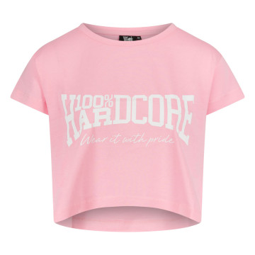 100% Hardcore croptop Essential baby pink
