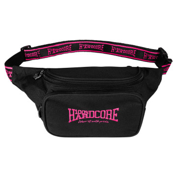 100% Hardcore hip bag Wear it with pride | black - pink