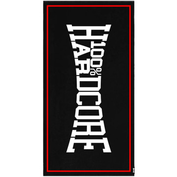 100% Hardcore Beach Towel Essential | Black
