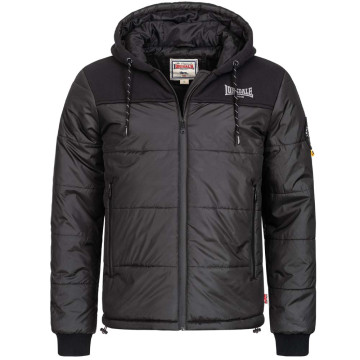 Lonsdale men's jacket with hood Botallack | black