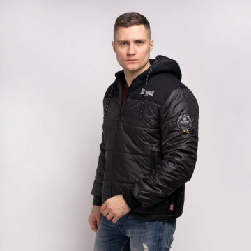 Lonsdale men's jacket with hood Botallack | black