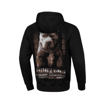 Pit Bull Hoodie Mugshot zwart 