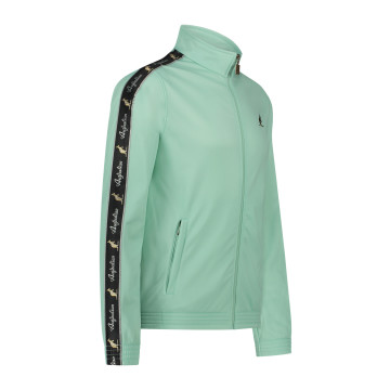 Australian slim fit jacket black piping + big logo 3.0 | gossamer green