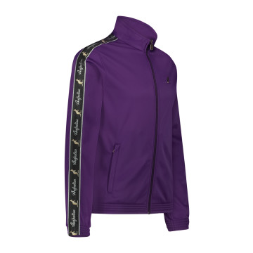 Australian slim fit jacket black piping + big logo 3.0 | purple