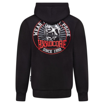 100% Hardcore Hooded zip black coach 