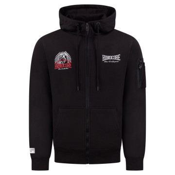 100% Hardcore vest with Dog-1 logo | black