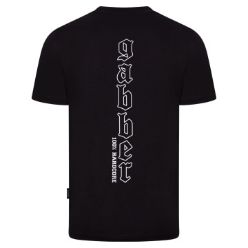 100% Hardcore T-Shirt with Gabber Print | Black