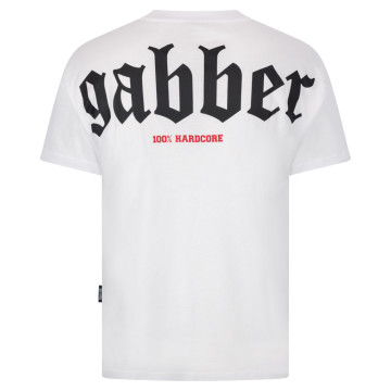 100% Hardcore gabber t-shirt | white