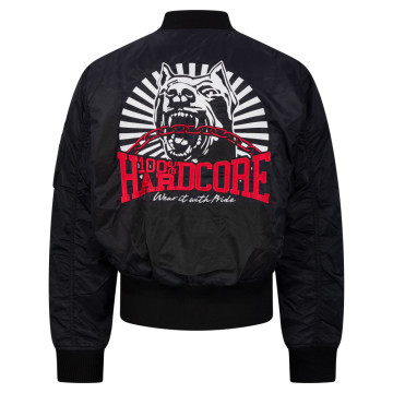100% Hardcore Bomber jacket Dog-1 | black