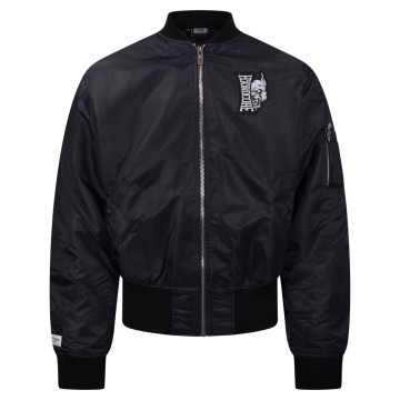 100% Hardcore Bomber Jacket Vertical | Black