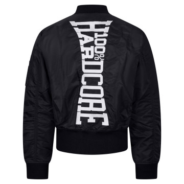 100% Hardcore Bomber Jacket Vertical | Black