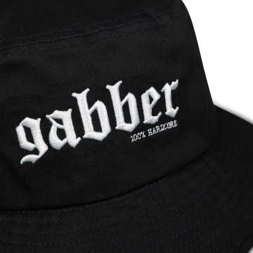 100% Hardcore Bucket Hat GABBER | Black