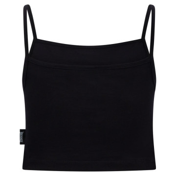 100% Hardcore laced croptop Essential | black - white 