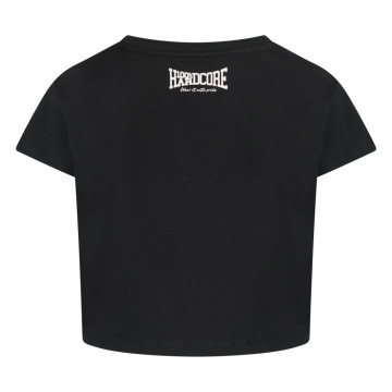 100% Hardcore croptop Essential black and white