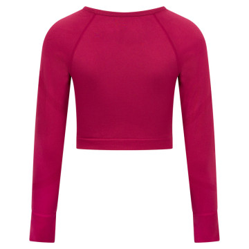 100% Hardcore Essential sport longsleeve cropped | red