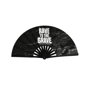 Ground Zero rave to the grave waaier | zwart