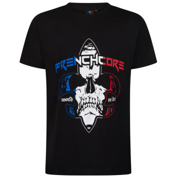 Frenchcore T-shirt Fleur De Lis | zwart