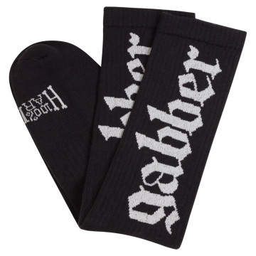 100% Hardcore Socks GABBER | Black and White