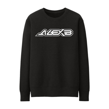 DJ Alex B crewneck logo | black