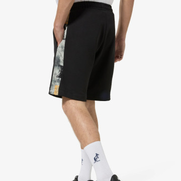 Australian Archive Shorts with Paisley Grey piping | Black