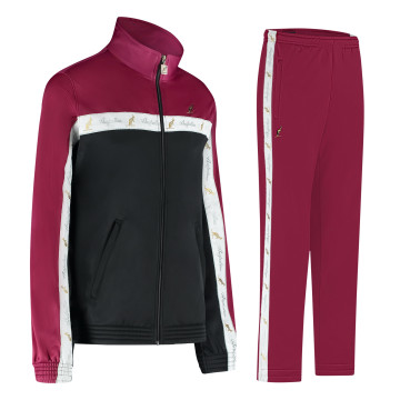 Australian Tracksuit with White Piping 3.0 | Black - Anemone