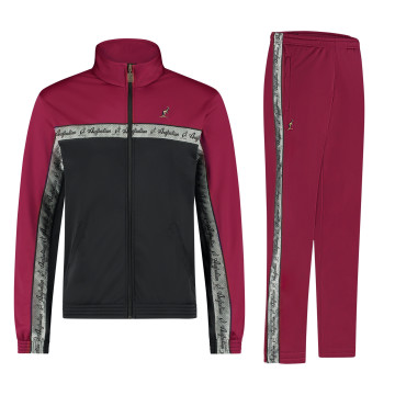 Australian Tracksuit with Silver Piping 3.0 | Black - Anemone