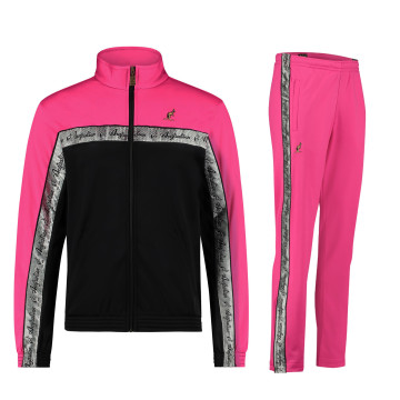 Australian Tracksuit with Silver Piping 3.0 | Black - Pink