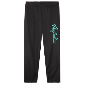 Australian lechute pants with turquoise logo | black