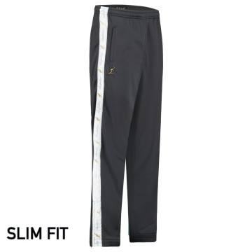 Australian slim fit pants with 2 zippers and white stripe 3.0 | anthracite