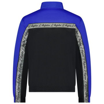 Australian duo jacket with silver chest piping 3.0 | black - Ita blue