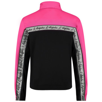Australian Duo Jacket with Silver Chest Piping 3.0 | Black - Pink