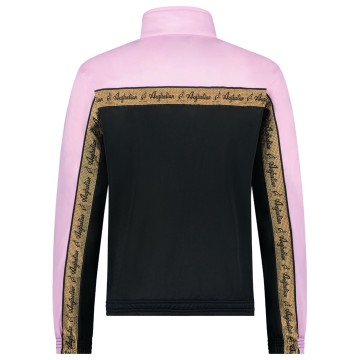 Australian Duo Jacket 3.0 with golden chest piping | black - pastel pink