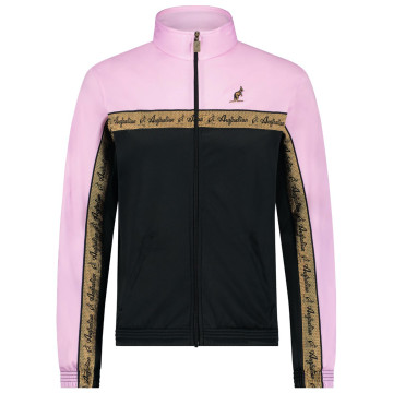 Australian Duo Jacket 3.0 with golden chest piping | black - pastel pink