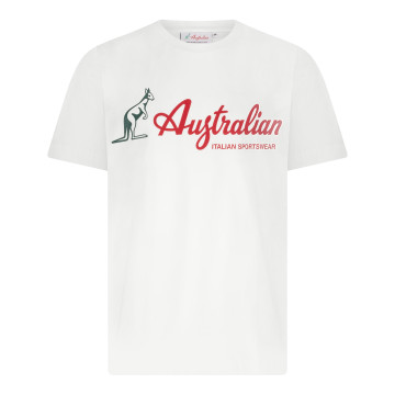 Australian t-shirt big logo | wit