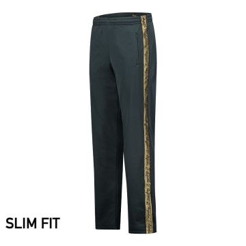 Australian pants slim fit with 2 zippers and gold piping 3.0 | woods green