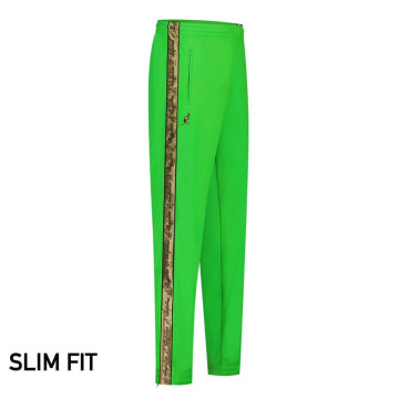 Australian pants slim fit 2 zippers and Gold piping 3.0 | kawasaki green