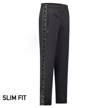 Australian pants slim fit with 2 zippers and black piping 3.0 | anthracite 