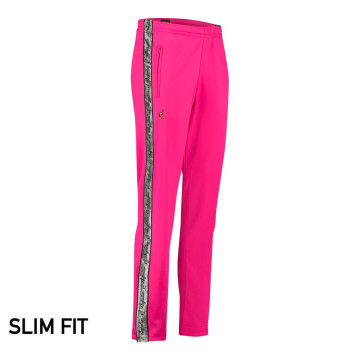 Australian pants slim fit with 2 zippers and silver piping 3.0 | pink