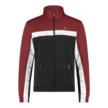 Australian duo jacket white breasted 2.0 | black - bordeaux red