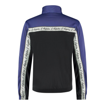 Australian duo jacket silver breasted 2.0 | black - periwinkle blue 