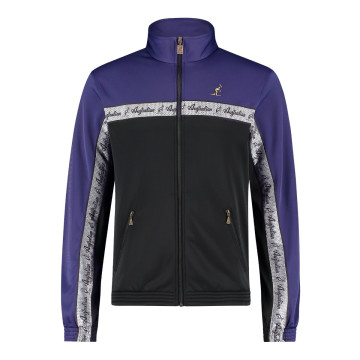 Australian duo jacket silver breasted 2.0 | black - periwinkle blue 