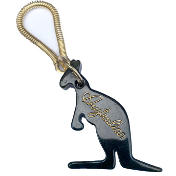 Australian key ring | marble effect ☓ dark blue