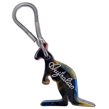 Australian key ring | marble effect ☓ multicolored