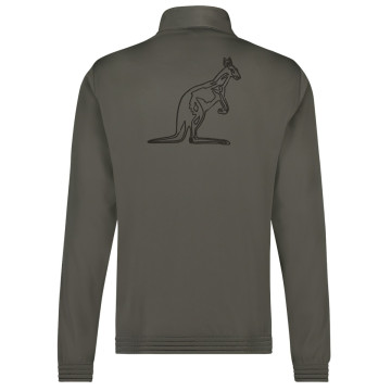 Australian slim fit jacket black piping + big logo | Iron