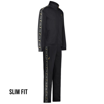 Australian tracksuit with black piping slim fit | black