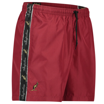 Australian swim trunks with black trim 2.0 | Bordeaux red