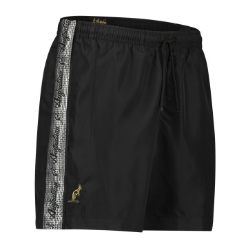 Australian swim trunks with silver trim 2.0 | Black