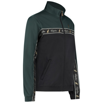 Australian duo jacket black breasted 3.0 | black - woods green