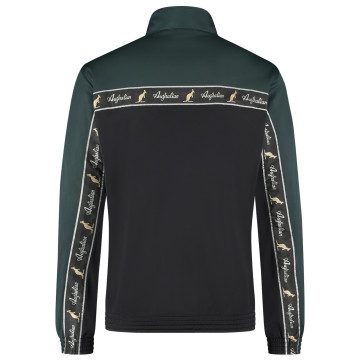 Australian duo jacket black breasted 3.0 | black - woods green